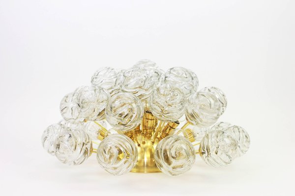 German Sputnik Flush Mount Glass Snowballs from Doria, 1970s-UGR-1086047