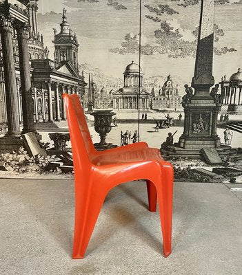 German Stackable Fiberglass Ba 1171 Side Chair by Helmut Bätzner for Bofinger, 1960s-JP-1126514