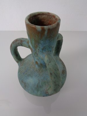 German Studio Ceramic Handle Vase by Lu & Gerd Grove, Lübeck, 1960s-RDW-2016670