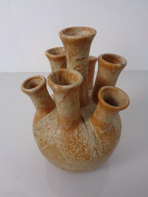 German Studio Ceramic Mushroom Vase by Lu & Gerd Grove, Lübeck, 1960s-RDW-2016668