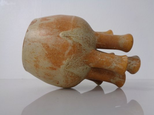 German Studio Ceramic Mushroom Vase by Lu & Gerd Grove, Lübeck, 1960s-RDW-2016668