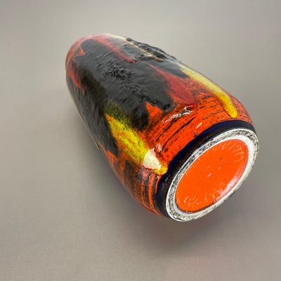 German Super Color Fat Lava Vase Scheurich, 1970s-QZ-1290491