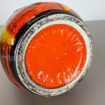 German Super Color Fat Lava Vase Scheurich, 1970s-QZ-1290491