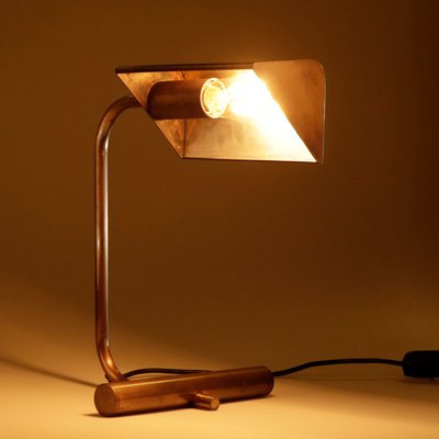 German Table or Desk Lamp in Burnished Brass, 1960s-QBR-992684