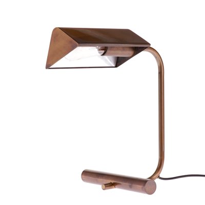 German Table or Desk Lamp in Burnished Brass, 1960s-QBR-992684