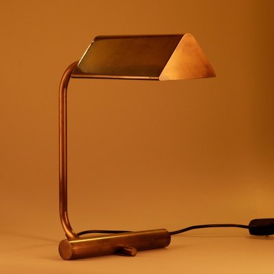 German Table or Desk Lamp in Burnished Brass, 1960s-QBR-992684