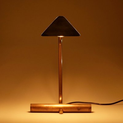 German Table or Desk Lamp in Burnished Brass, 1960s-QBR-992684