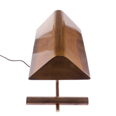 German Table or Desk Lamp in Burnished Brass, 1960s-QBR-992684