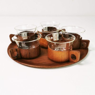 German Tea and Coffee Set by Schott & Gen Mainz Jena Glas, 1970s, Set of 6-ZTG-1404856