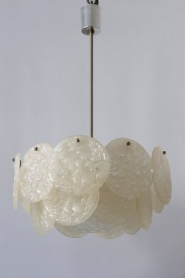 German Textured Acrylic Disc Ceiling Lamp, 1960s-WPT-575233