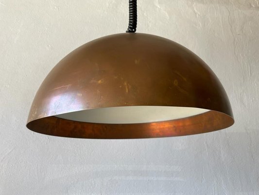 German Three Socket Pendant Lamp in Copper by Beisl, 1970s-RDS-1294450