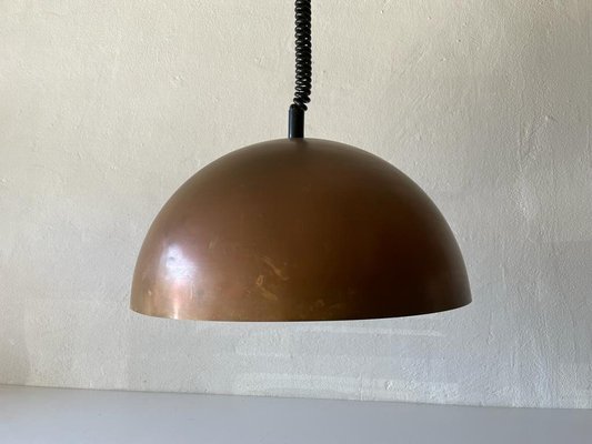 German Three Socket Pendant Lamp in Copper by Beisl, 1970s-RDS-1294450