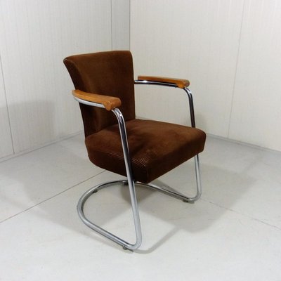 German Tubular Easy Chair, 1950s-TU-724842