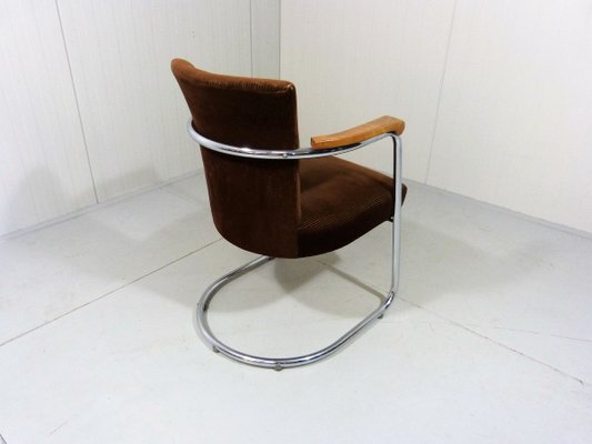 German Tubular Easy Chair, 1950s-TU-724842