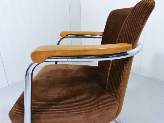 German Tubular Easy Chair, 1950s-TU-724842