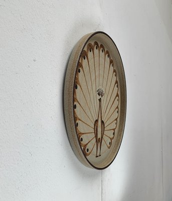 German Wall Plate or Bowl with Peacock Motif from Sgrafo Modern, 1960s-UAH-1425371