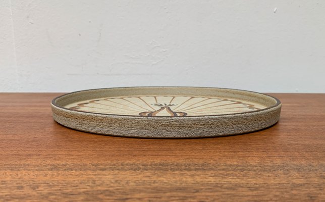 German Wall Plate or Bowl with Peacock Motif from Sgrafo Modern, 1960s-UAH-1425371