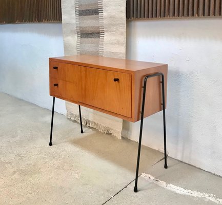 German Walnut Chest with Pin Legs from Veralux, 1960s-JP-965770