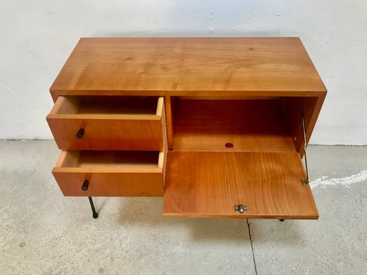 German Walnut Chest with Pin Legs from Veralux, 1960s-JP-965770