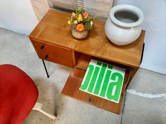 German Walnut Chest with Pin Legs from Veralux, 1960s-JP-965770