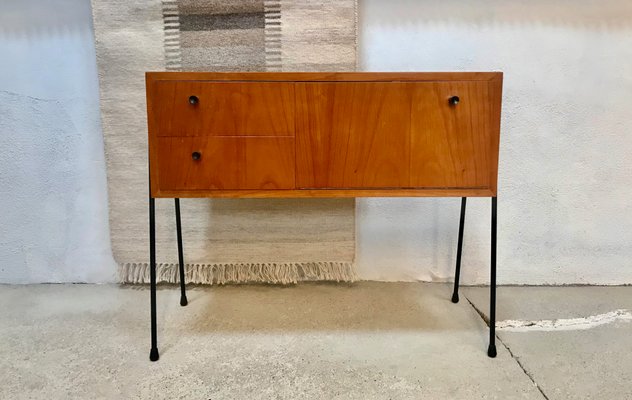 German Walnut Chest with Pin Legs from Veralux, 1960s-JP-965770