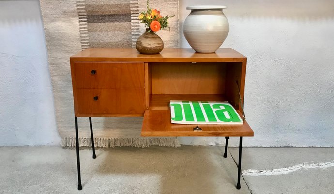 German Walnut Chest with Pin Legs from Veralux, 1960s-JP-965770