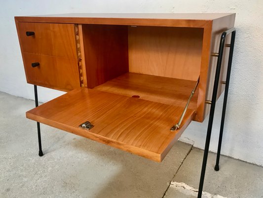 German Walnut Chest with Pin Legs from Veralux, 1960s-JP-965770