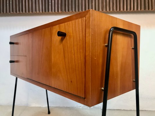 German Walnut Chest with Pin Legs from Veralux, 1960s-JP-965770