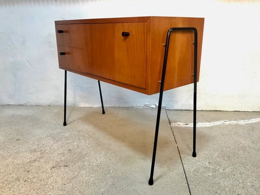 German Walnut Chest with Pin Legs from Veralux, 1960s-JP-965770