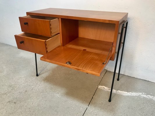 German Walnut Chest with Pin Legs from Veralux, 1960s-JP-965770