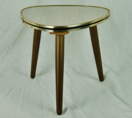 German White and Gray Side Table, 1950s-ROJ-716795