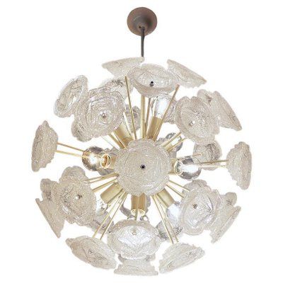 German White Murano Glass Sputnik Chandelier, 1960s-DEK-1110746