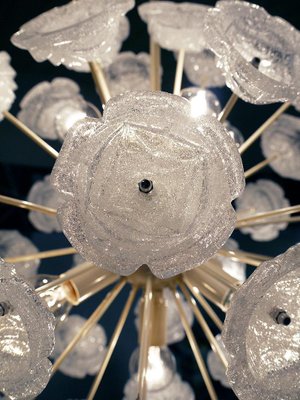 German White Murano Glass Sputnik Chandelier, 1960s-DEK-1110746