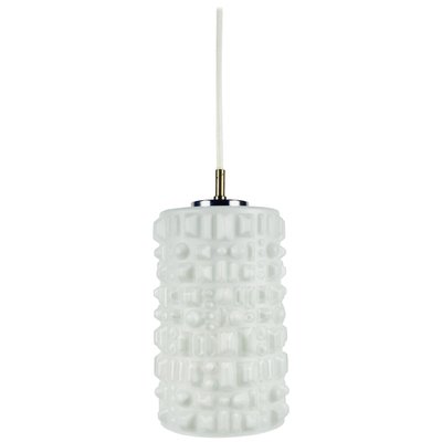 German White Opaline Glass Ceiling Lamp from Peill & Putzler, 1970s-PUK-617893