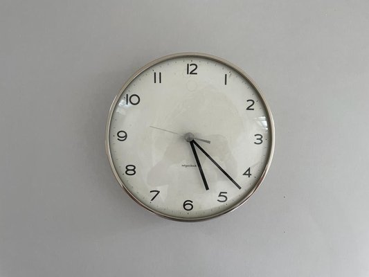 German Wigo Minimalist Wall Clock, 1970s-RDS-1734568