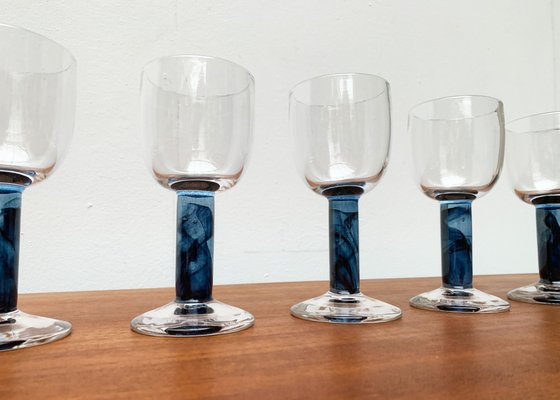 German Wine Glasses by Regina Kaufmann for Glashagen Hütte, Set of 6-UAH-1181228