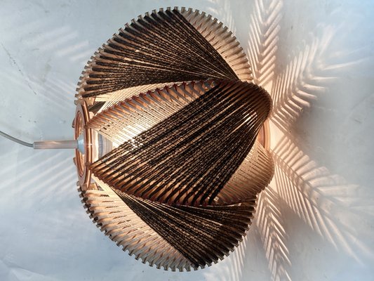 German Woven Wabi Sabi Pendant Lamp, 1970s-BHG-1089151