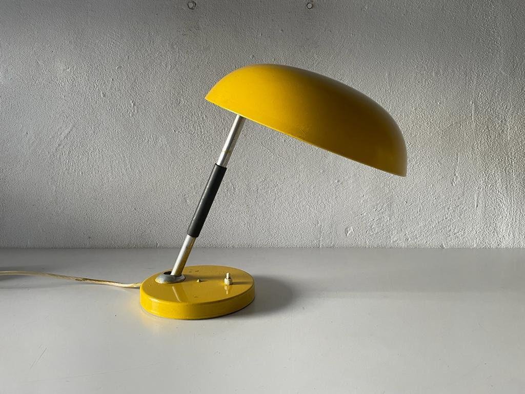 German Yellow Table Lamp by Bur Leuchten, 1950s