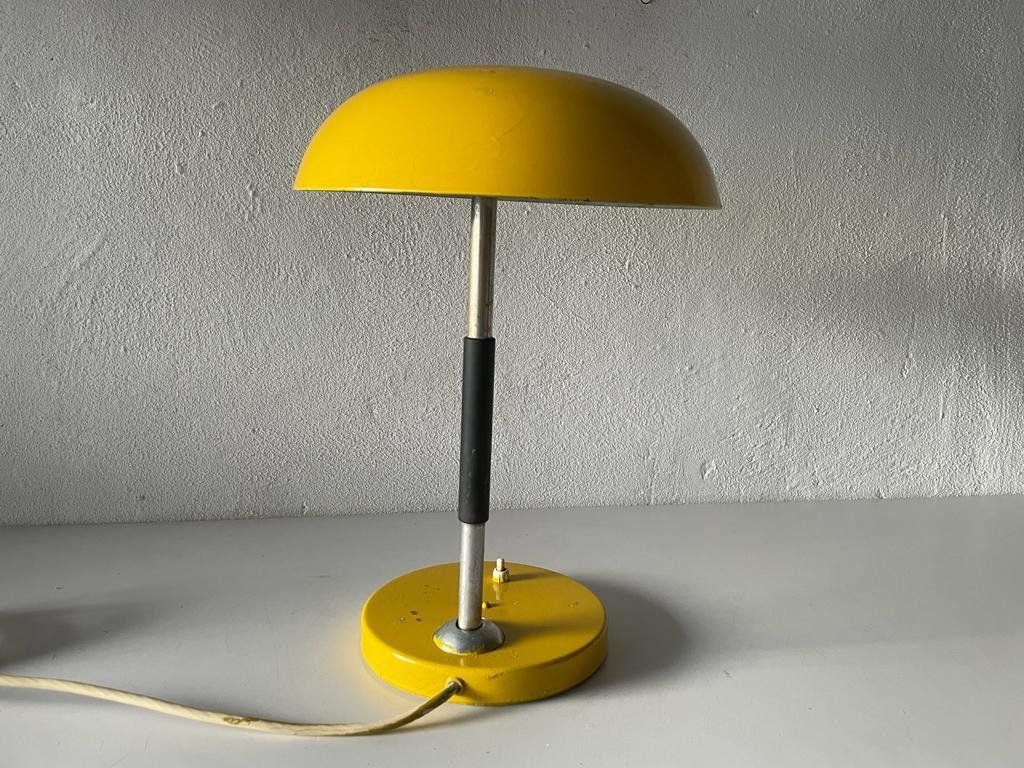 German Yellow Table Lamp by Bur Leuchten, 1950s