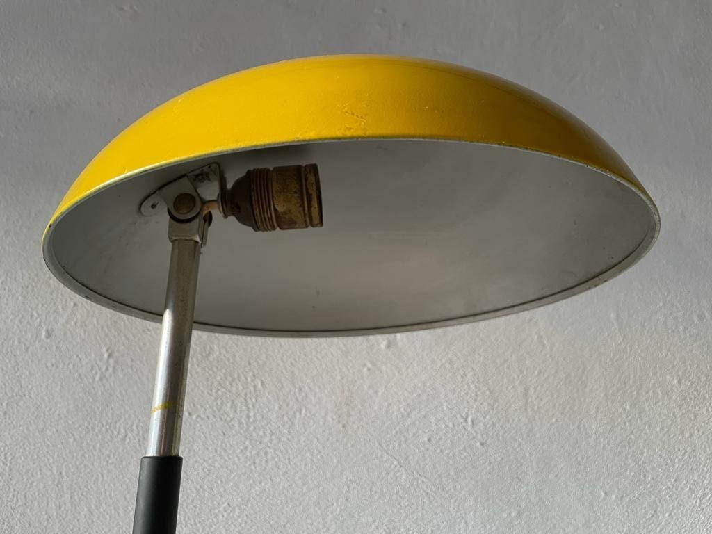 German Yellow Table Lamp by Bur Leuchten, 1950s