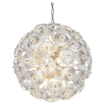 Germany Crystal Snowball Sputnik Chandelier from Palwa, 1960s-DEK-1383206