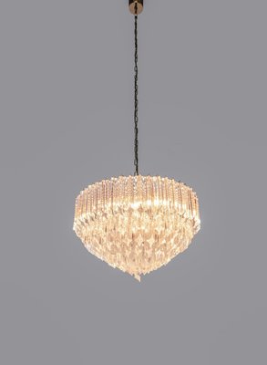 Germany Palwa Chandelier in Crystal Prism & Gilt Brass, 1960s-DEK-932415