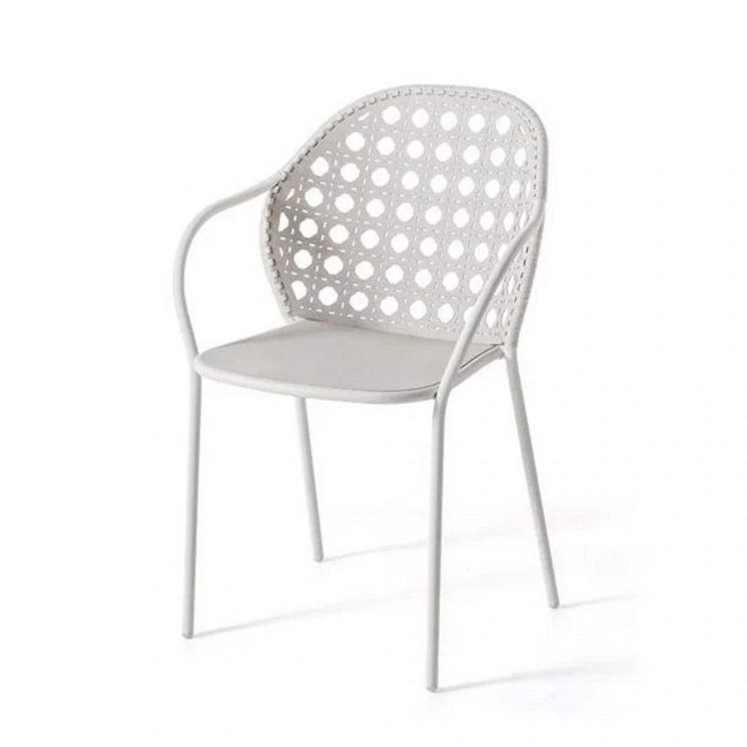 BRISE 24 - Stainless steel garden chair with armrests