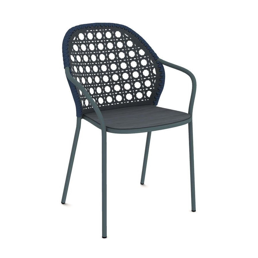 BRISE 24 - Stainless steel garden chair with armrests
