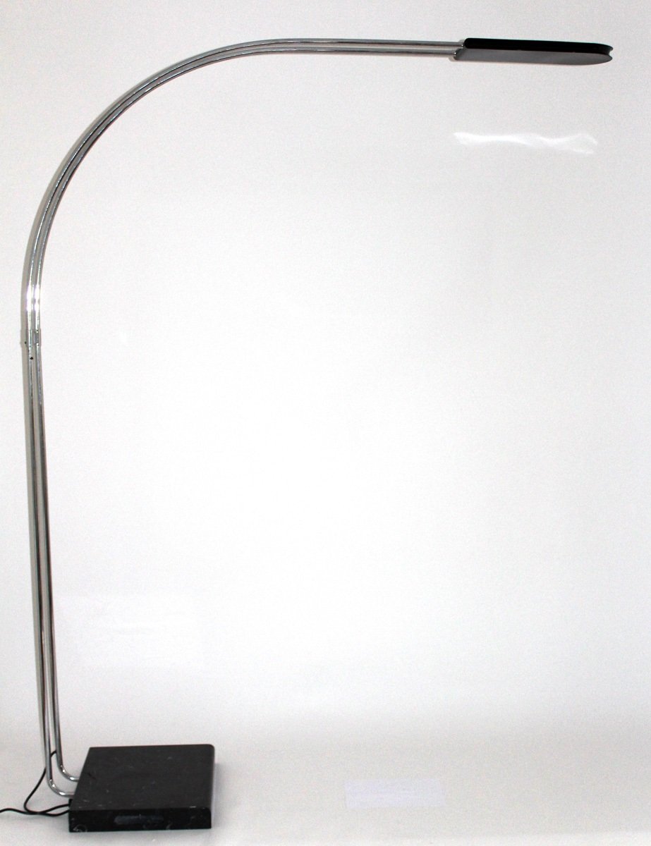 Gesto Floor Arc Lamp by Bruno Gecchelin for Skipper and Pollux, 1975