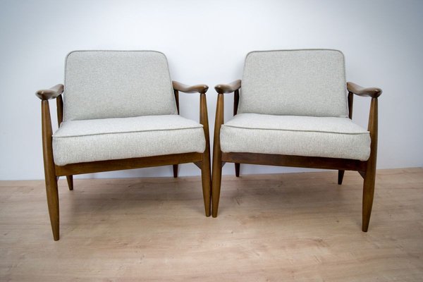 GFM-87 Armchairs by Juliusz Kedziorek for Gościcińskie Furniture, 1960s, Set of 2-NIT-888487