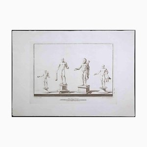 Giacomo Casanova, Ancient Roman Statues, Original Etching, 18th Century-ZCI-1379415