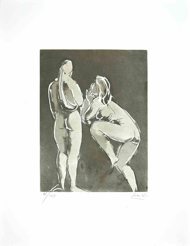 Giacomo Manzú, Dancers, Etching, 1970