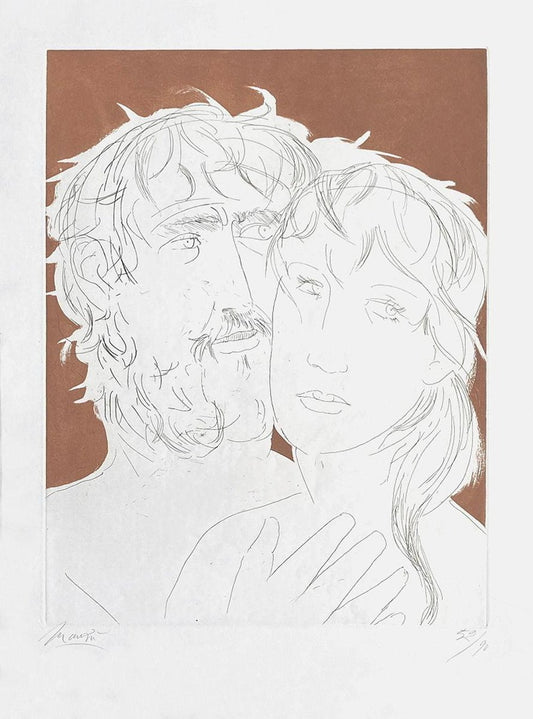 Giacomo Manzu, Hommage à Picasso, 1973, Aquatint on Wove Paper