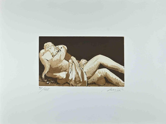 Giacomo Manzú, Lovers III, Etching, 1970